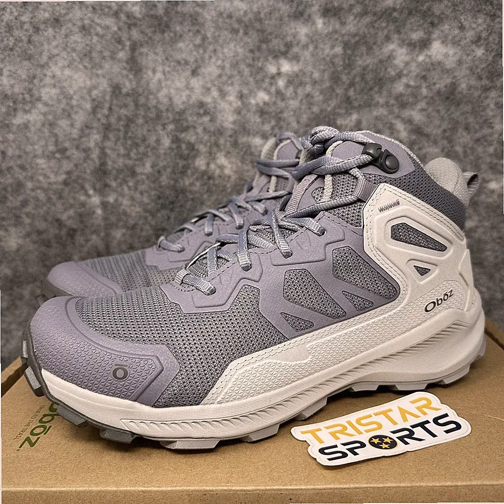Oboz Katabatic Mid Shoes Womens Size 10 Gray Hiking Trail Sneakers 45002